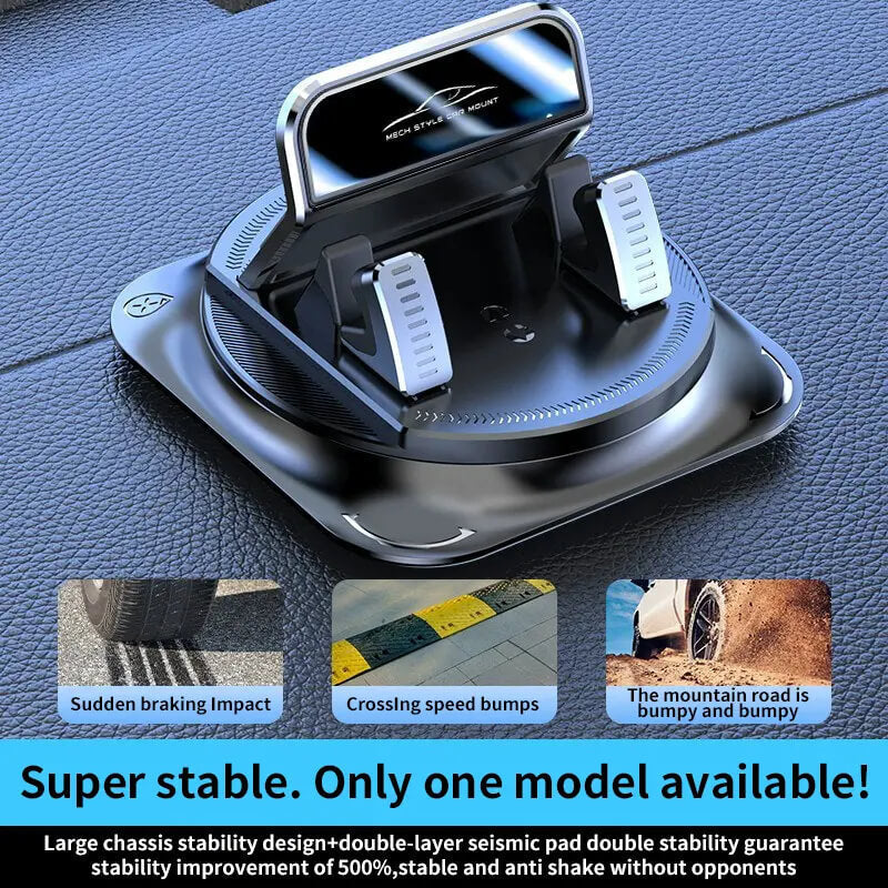 360° Rotating Car Phone Holder – Secure Dashboard Mount for Easy Navigation