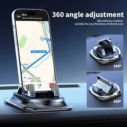 360° Rotating Car Phone Holder – Secure Dashboard Mount for Easy Navigation