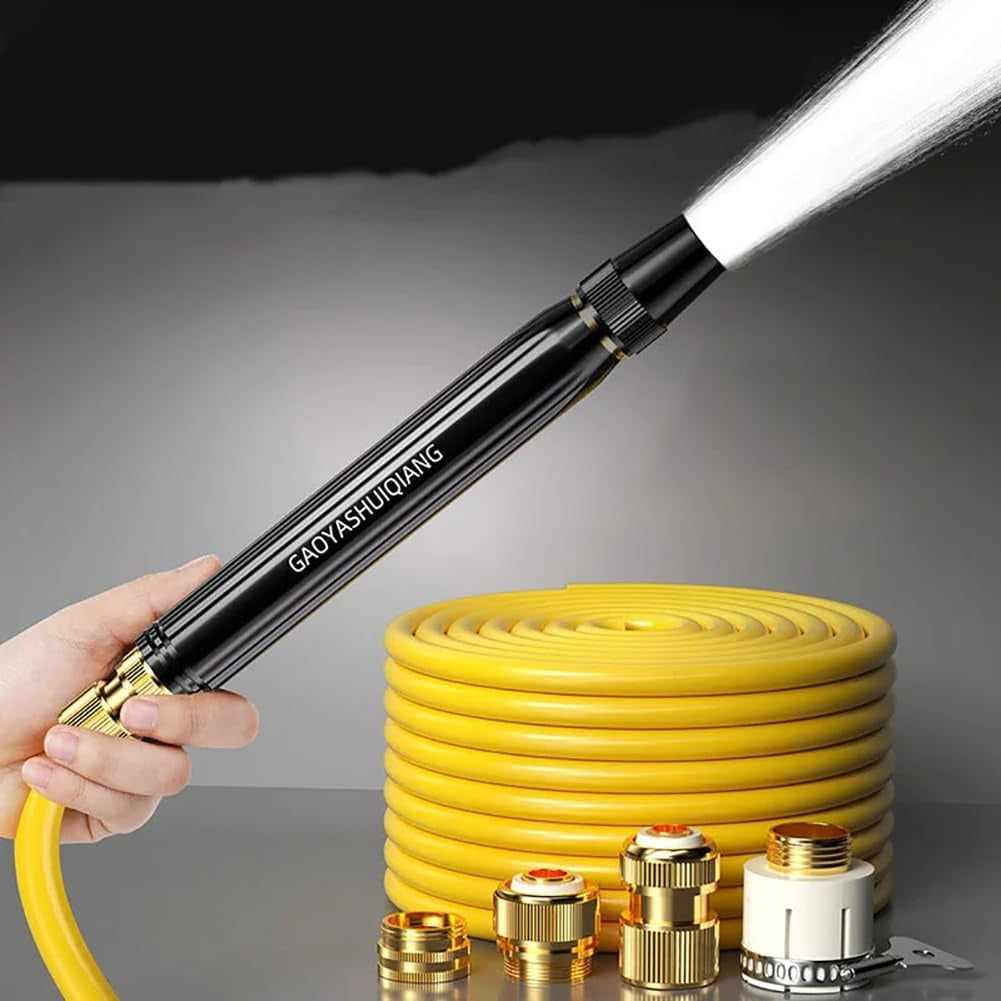 Professional High Pressure Washer Water Gun with Enhanced Nozzle & Hose Set