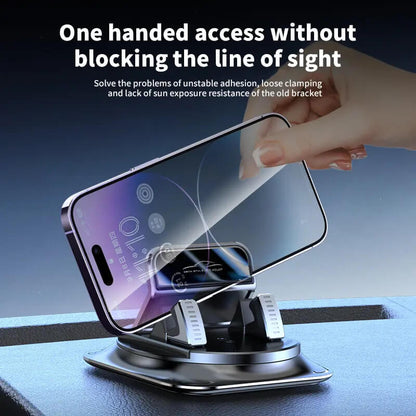360° Rotating Car Phone Holder – Secure Dashboard Mount for Easy Navigation