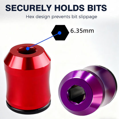 Bague magnétique puissante pour vis, support magnétique universel pour embouts 1/4 pouce (6,35 mm)