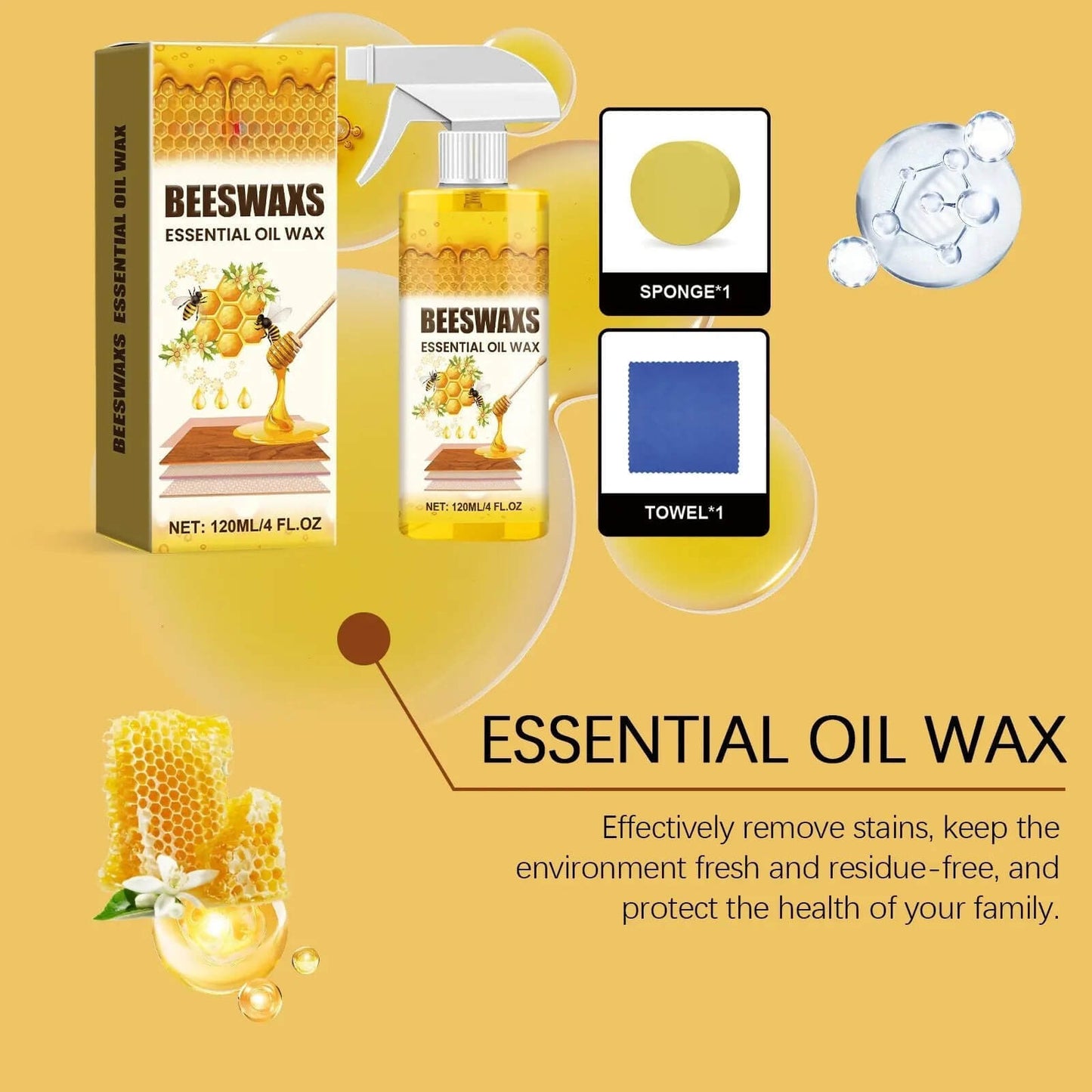 Beeswax Wood Care Spray – Bring Dull Wood Back to Life