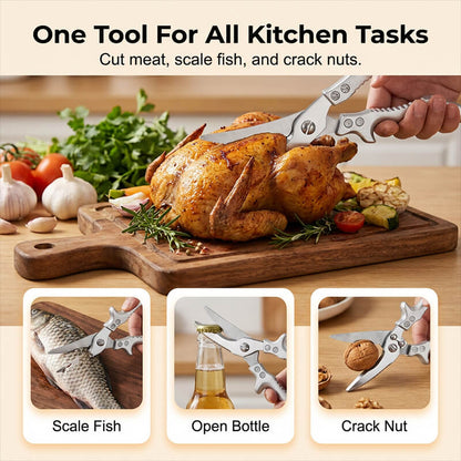 Ciseaux de cuisine multifonctionnels ultra-robustes