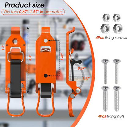 🔧 Heavy-duty tool holder wall mounts 🛠️ Stable & space-saving ✨