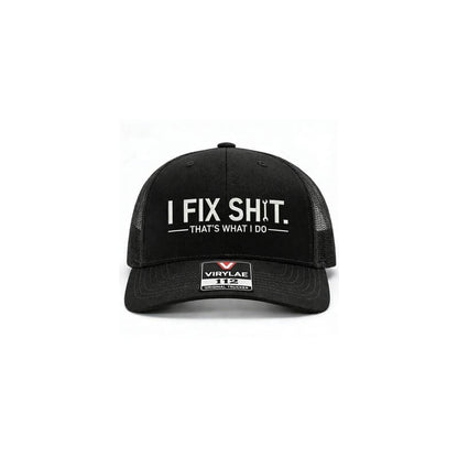 Casquette de Routier en Maille avec Broderie « I Fix Shit » – Chapeau de Soleil Respirant pour l'Extérieur🧢☀️