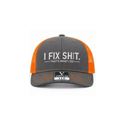 Casquette de Routier en Maille avec Broderie « I Fix Shit » – Chapeau de Soleil Respirant pour l'Extérieur🧢☀️