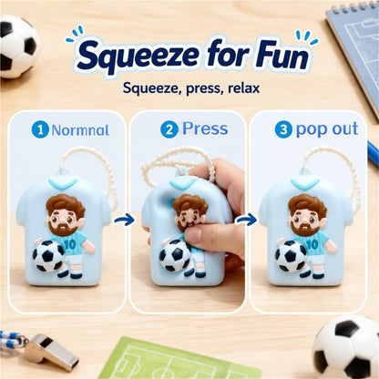 Pop-up squeeze toy keychain