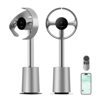 Molura AeroBreeze Smart Air Circulator: Quietest 3D Oscillating Fan for Whole-Room Cooling & Temperature Control