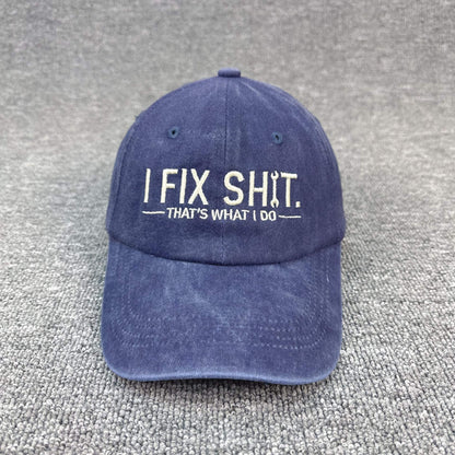 Casquette de Routier en Maille avec Broderie « I Fix Shit » – Chapeau de Soleil Respirant pour l'Extérieur🧢☀️